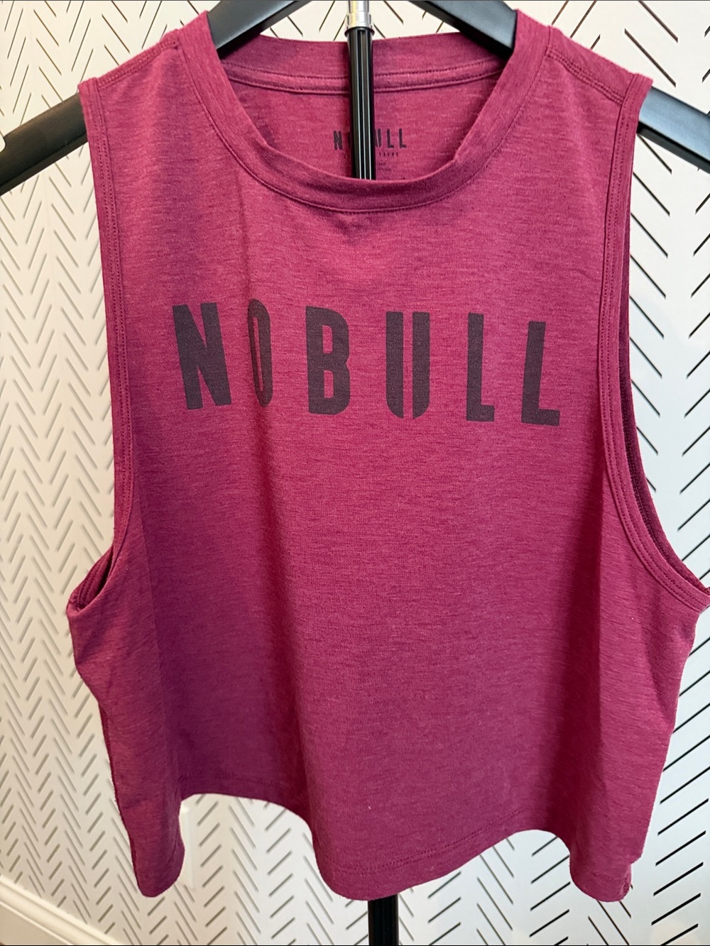 NOBULL Raspberry Muscle Tee with Bold Logo